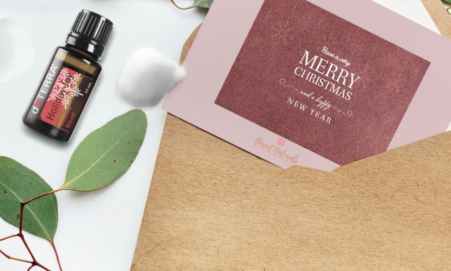 Essential Oil Scented Christmas Card