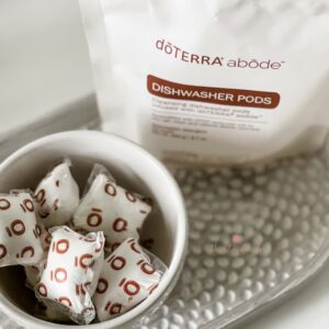 photo of doterra abode dishwasher tabs in a bowl