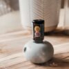 photo of doterra bubble diffuser and essential oil on wood