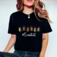 woman wearing doterra essential oil bottle tee