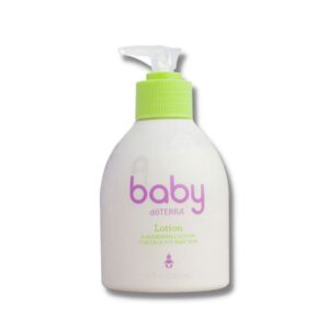 white background with image of doTERRA Baby Lotion bottle