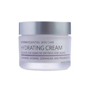 doTERRA hydrating cream on white background