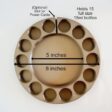 image of essential oil diffuser stand with measurements