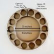 image of essential oil diffuser stand with measurements