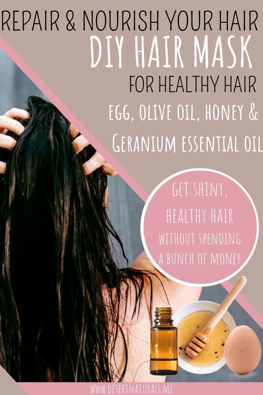 DIY Hair Mask With Honey, Eggs, and Geranium Essential Oil - Desert  Naturals - doTERRA Essential Oils and Holistic Living