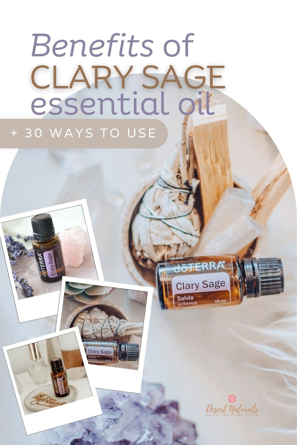 benefits of clary sage essential oil pin