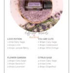 Collection of Clary Sage Essential Oil Diffuser Blends