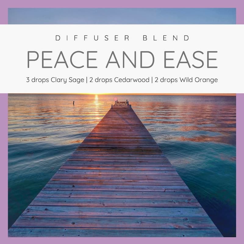 Clary Sage Peach and Ease essential oil diffuser blend