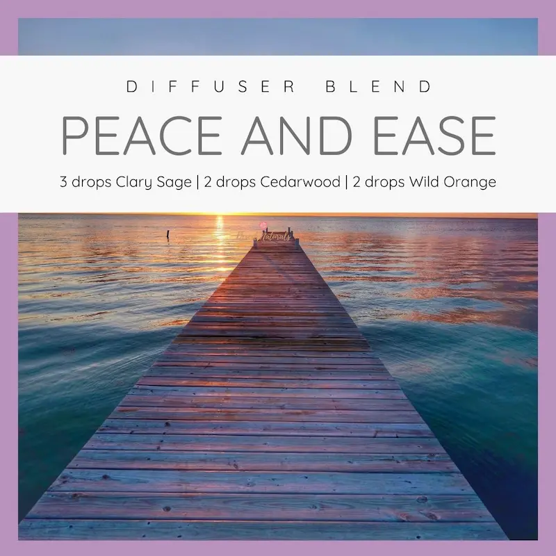 Clary Sage Peach and Ease essential oil diffuser blend