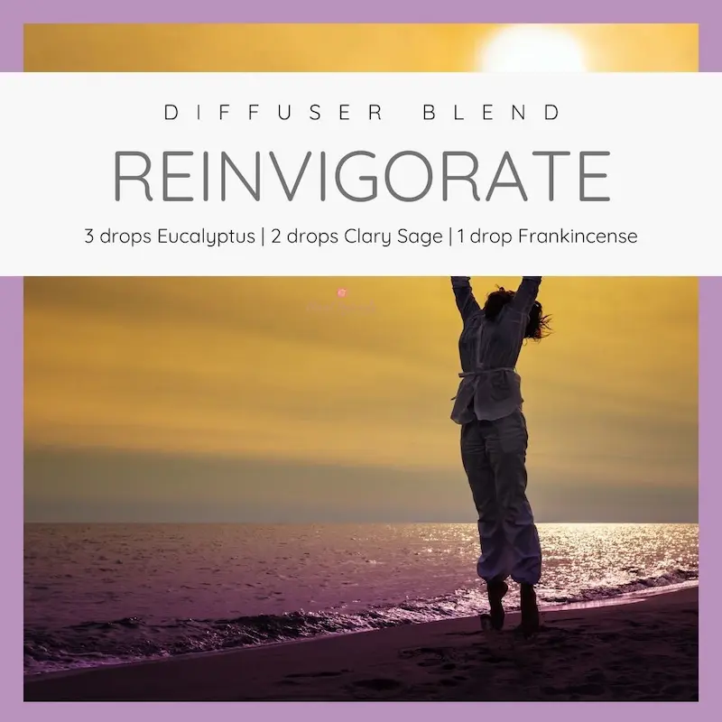 Reinvigorate energy essential oil diffuser blend with Clary Calm essential oil