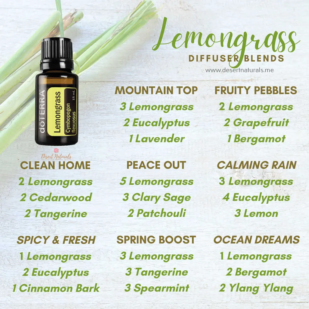 lemongrass essential oil diffuser blends