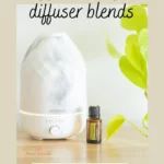 over 30 lemongrass diffuser blends pin with image of doterra lemongrass essential oil and diffuser