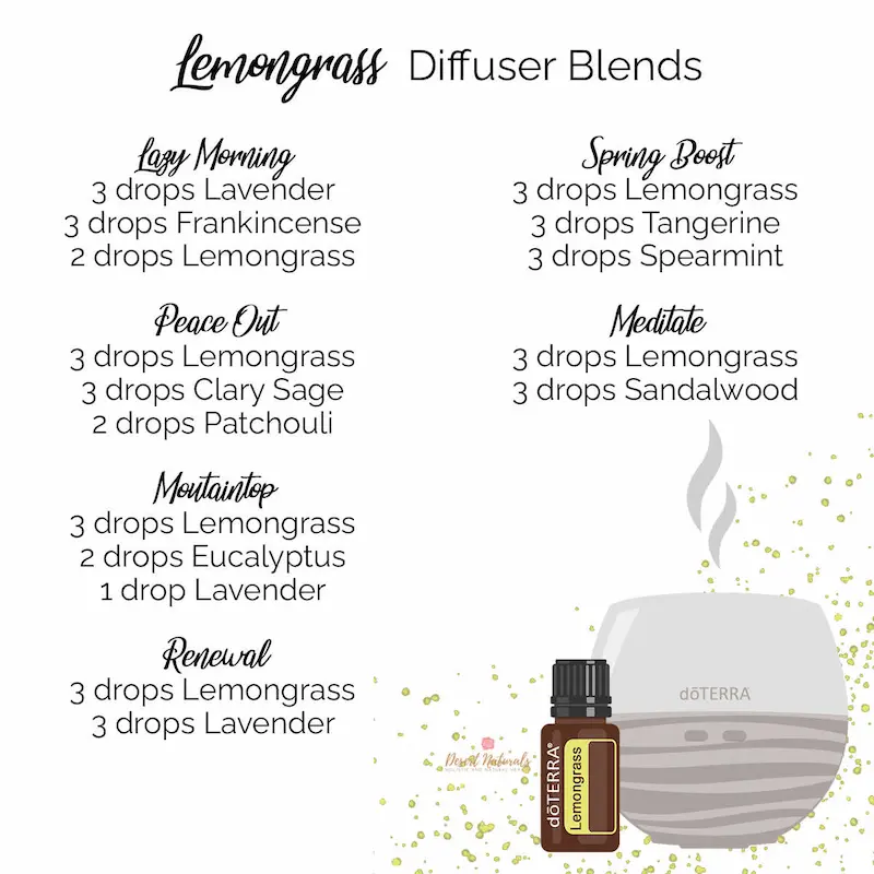 lemongrass essential oil diffuser blends
