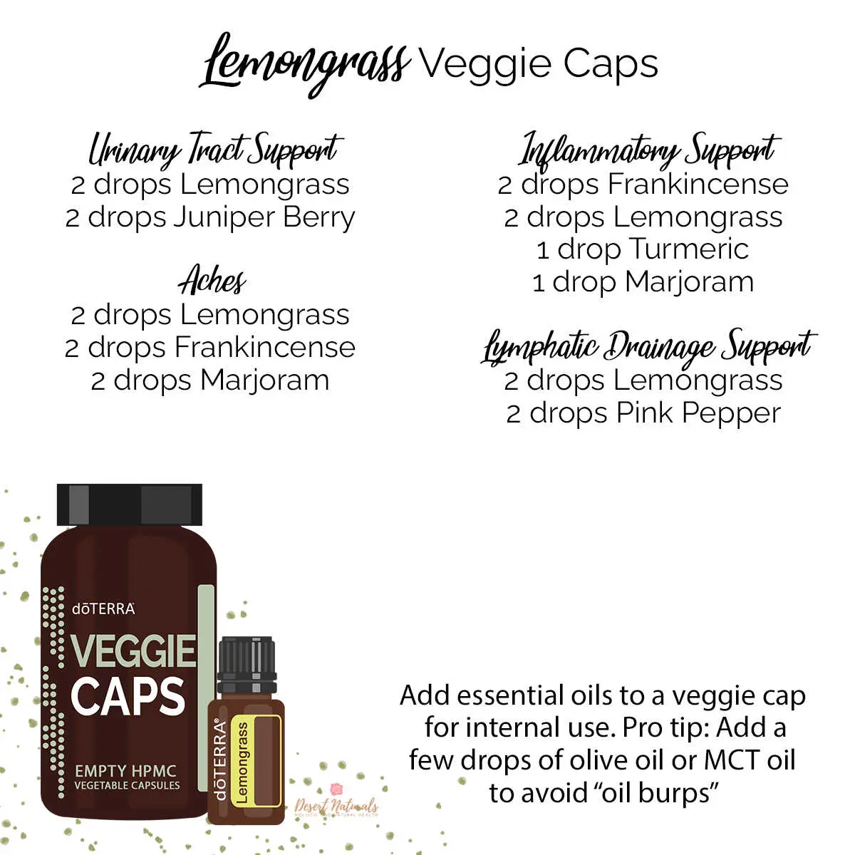 lemongrass essential oil veggie cap recipes