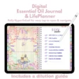 mockup image of the 2024 digital planner and essential oil journal