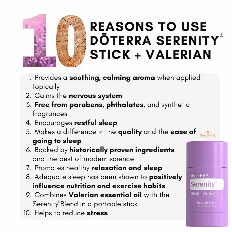 10 reasons to use doTERRA serenity sleep stick with valerian