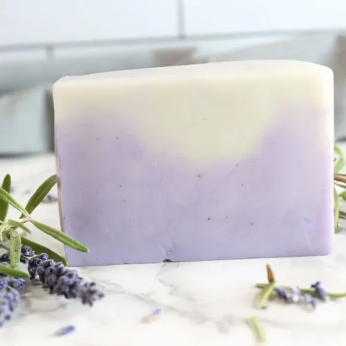 homemade lavender rosemary soap