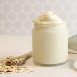 photo of homemade diy oatmeal body butter