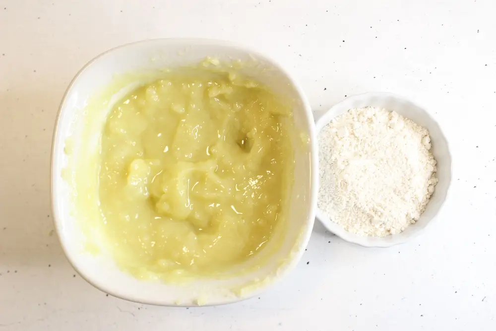 image of process of making diy oatmeal body butter