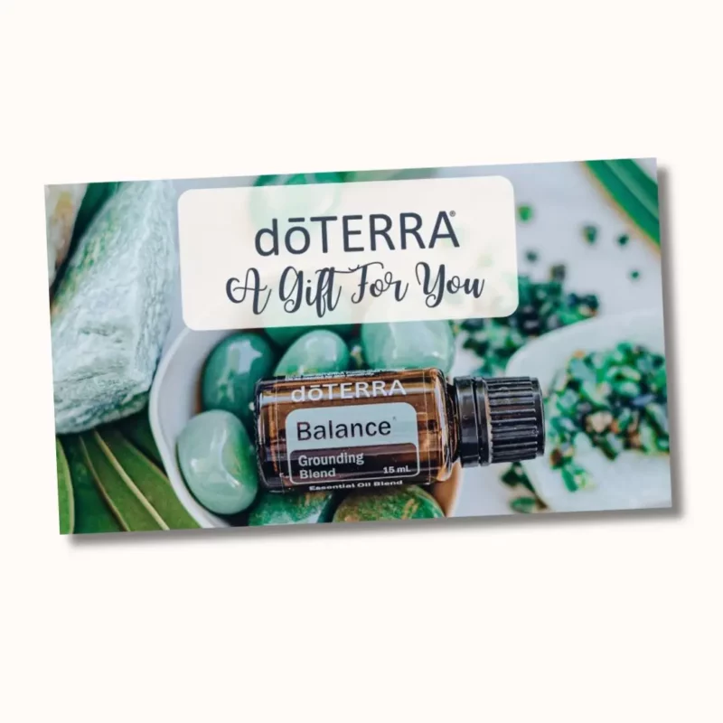 doTERRA Gift Card mockup Balance doTERRA Digital gift card with bottle of balance essential oil