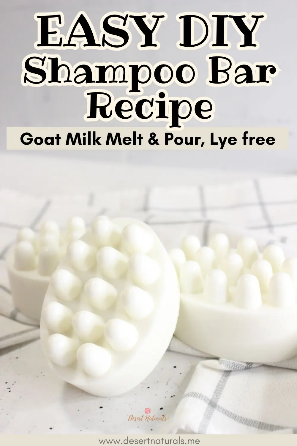 shampoo bar recipe with goat milk melt and pour with photo