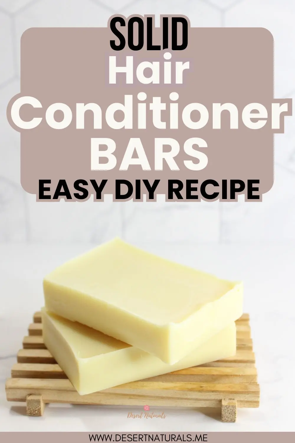 photo of homemade diy solid hair conditioner bars