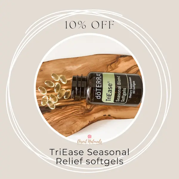 doterra triease allergy softgels on sale during the month of April 2024