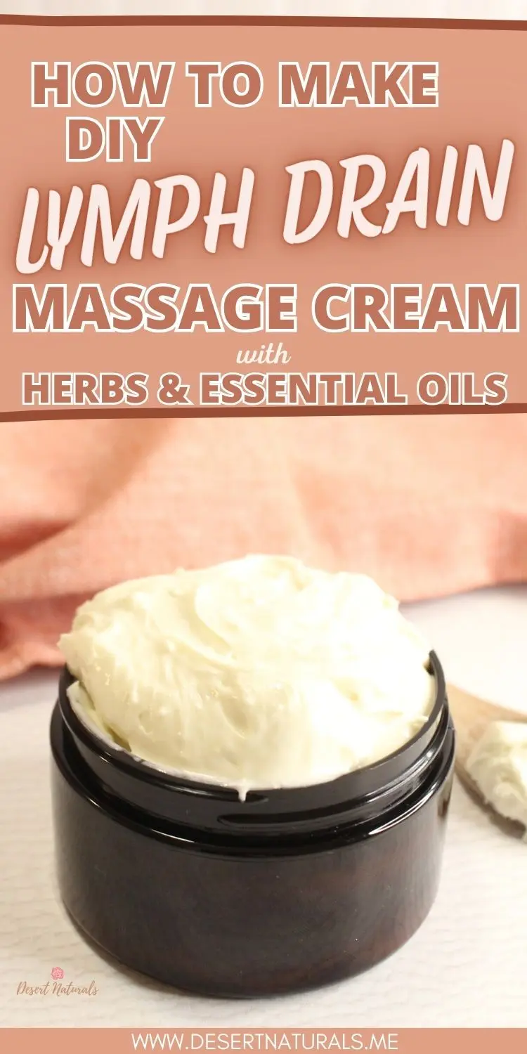 photo of diy lymphatic drainage massage cream