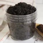 photo of homemade diy coffee scrub