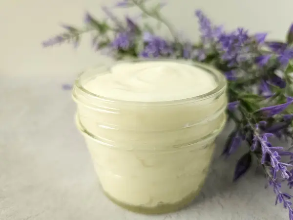 jar of homemade magnesium lotion