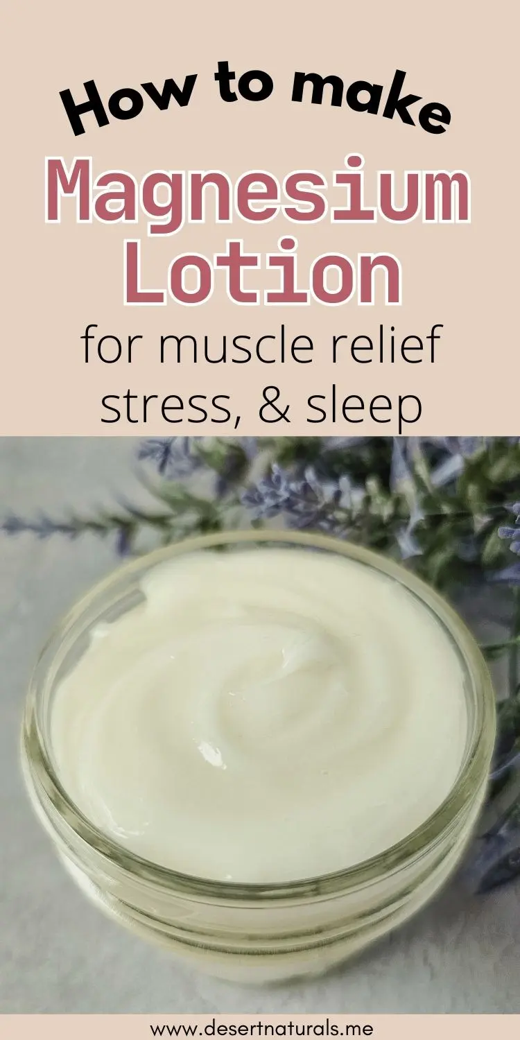 jar of homemade magnesium lotion