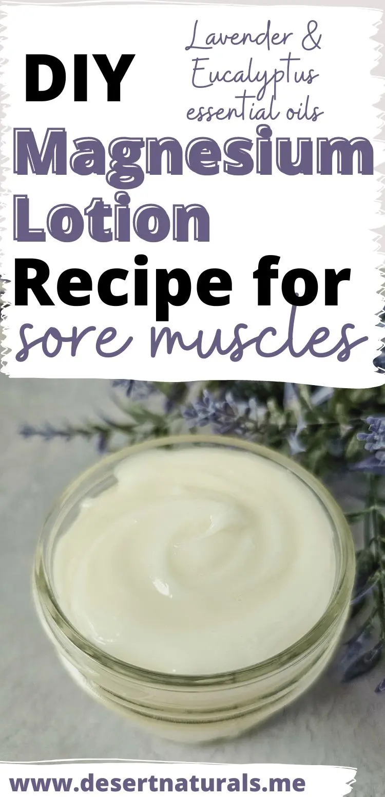jar of homemade magnesium lotion