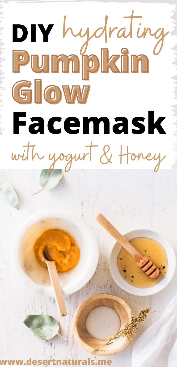 bowls of organic pumpkin, honey and yogurt for a diy face mask