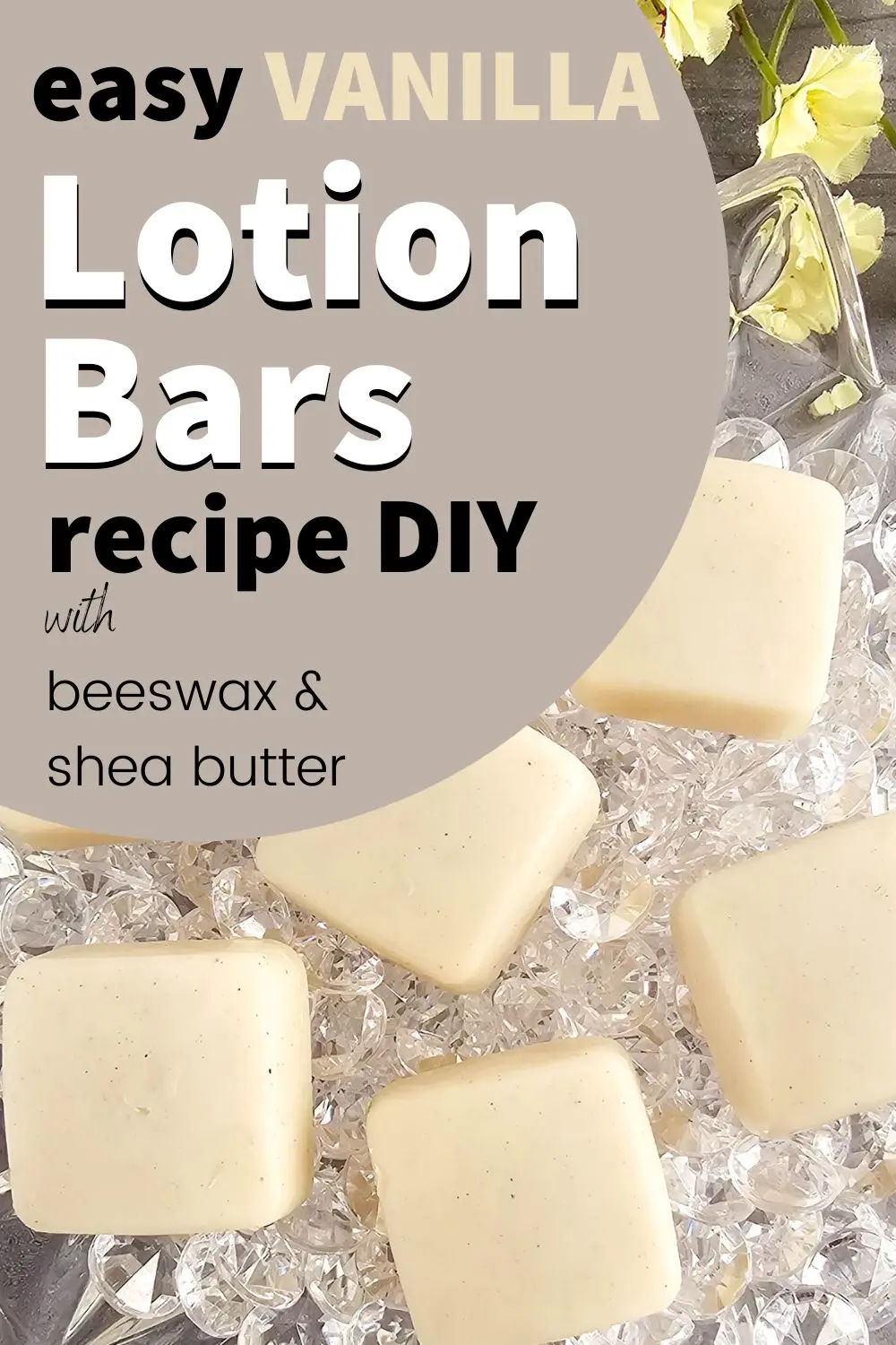 a pile of homemade vanilla lotion bars bars