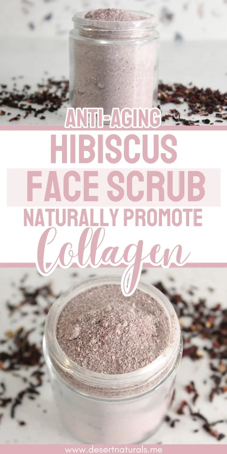 hibiscus face scrub pin collagen