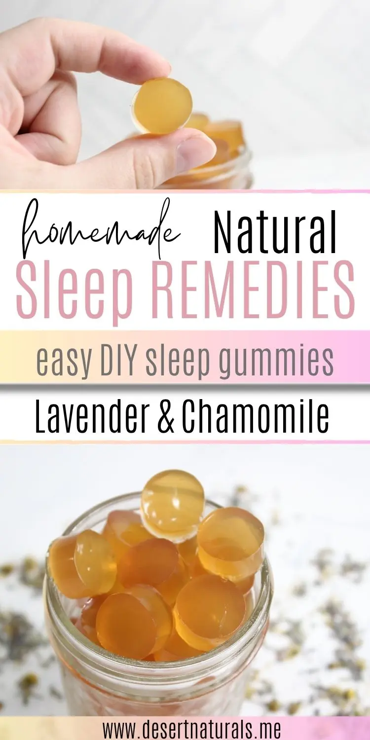 jar of homemade sleep gummies