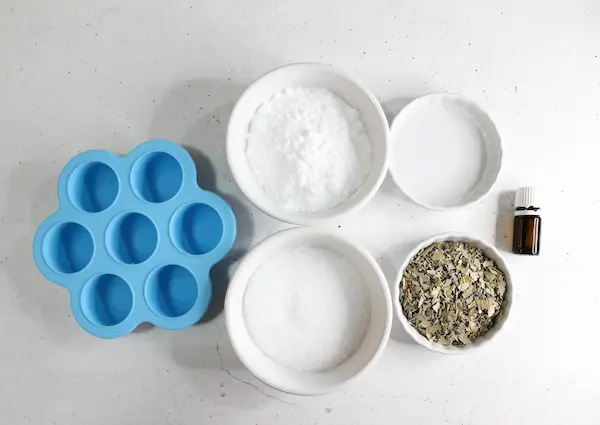 Eucalyptus Shower Steamers ingredients and supplies
