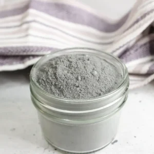 jar of homemade armpit detox powder