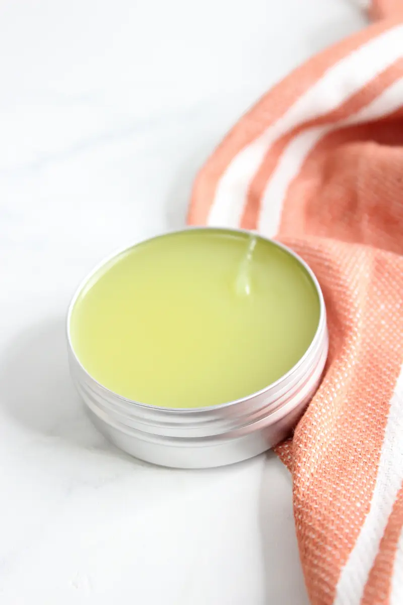 tin of homemade sleep salve