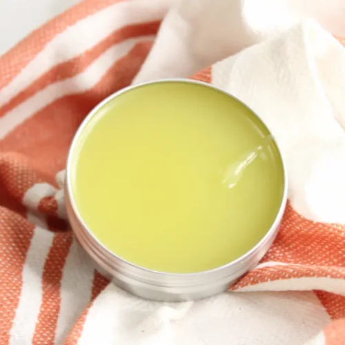 tin of homemade sleep salve