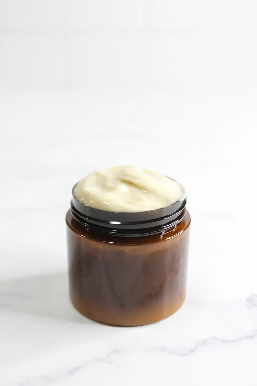 jar of homemade coffee eye cream