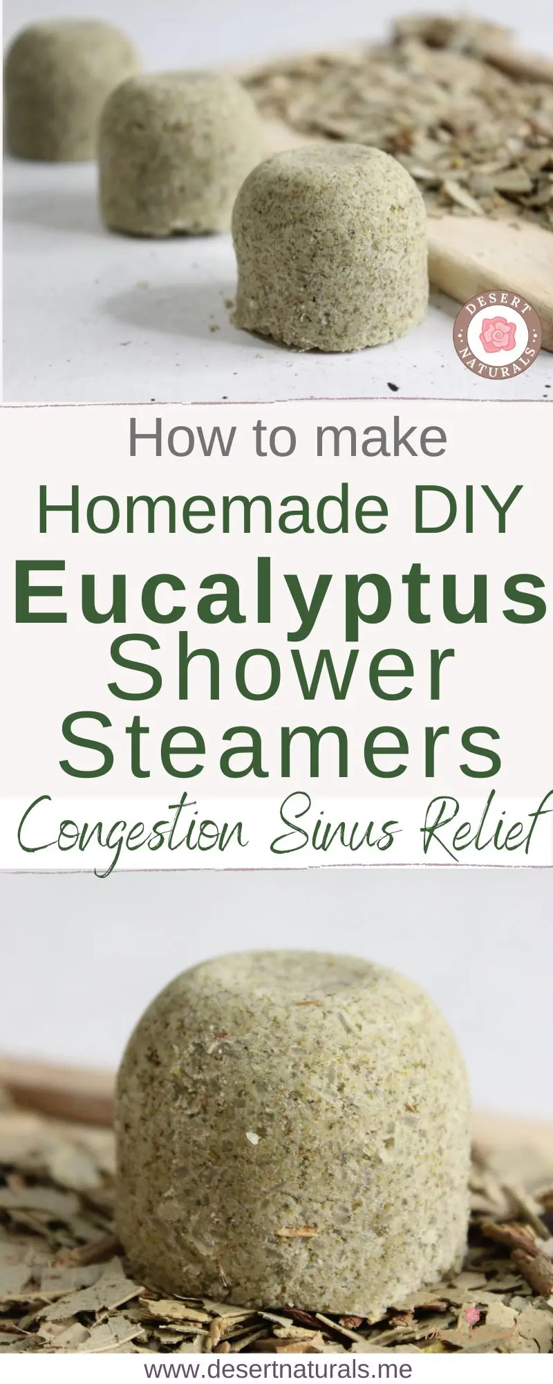 image of homemade eucalyptus shower steamers