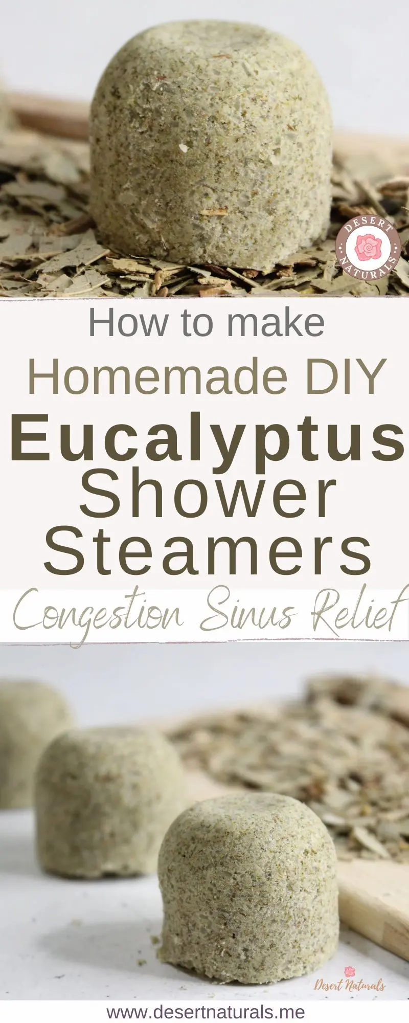 photo of homemade eucalyptus shower steamers