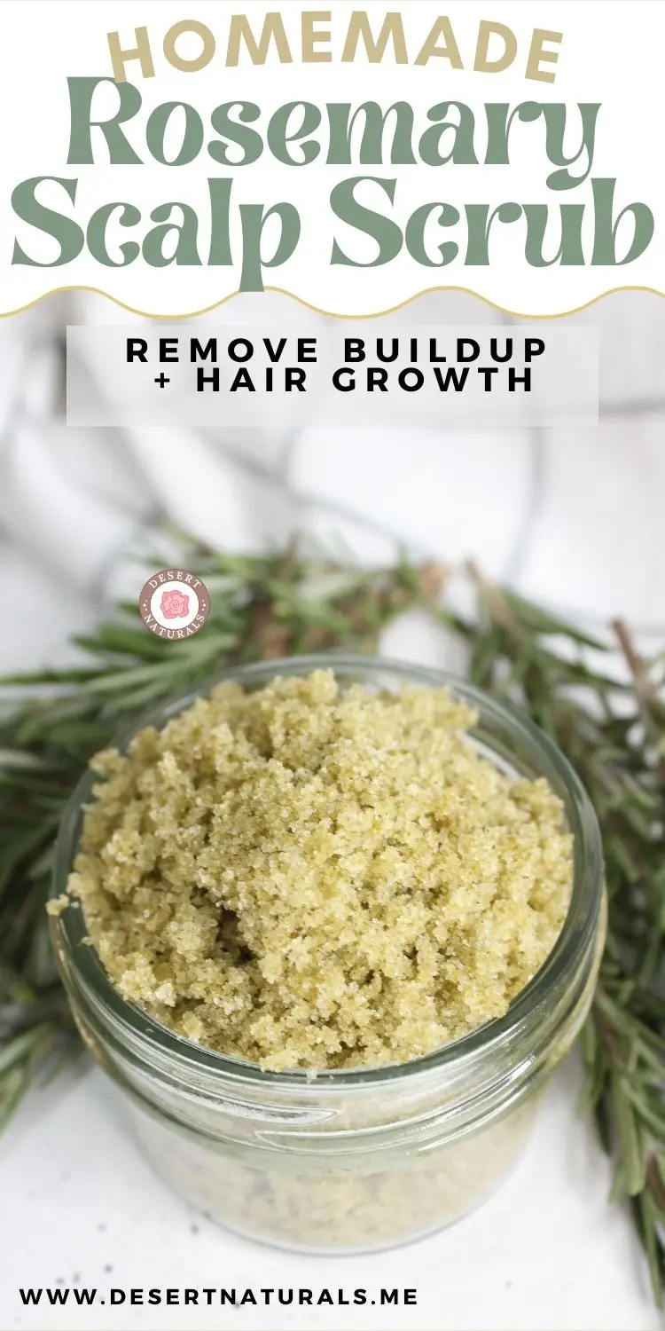 DIY Rosemary Scalp Scrub For Hair Growth 21 jar of homemade scalp scrub to get rid of buildup