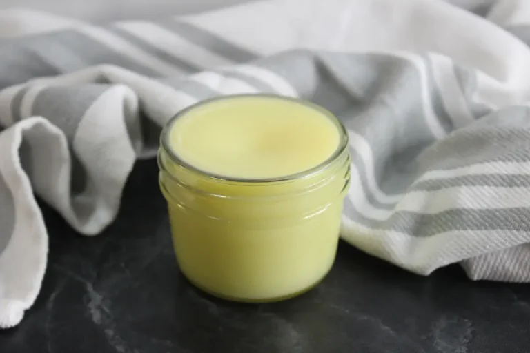 jar of homemade vaseline