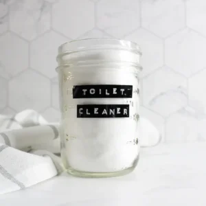 DIY Natural Toilet Bowl Cleaner Recipe 22 Jar of homemade toilet cleaner powder