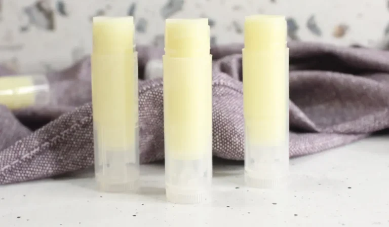 tubes of homemade tallow lip balm