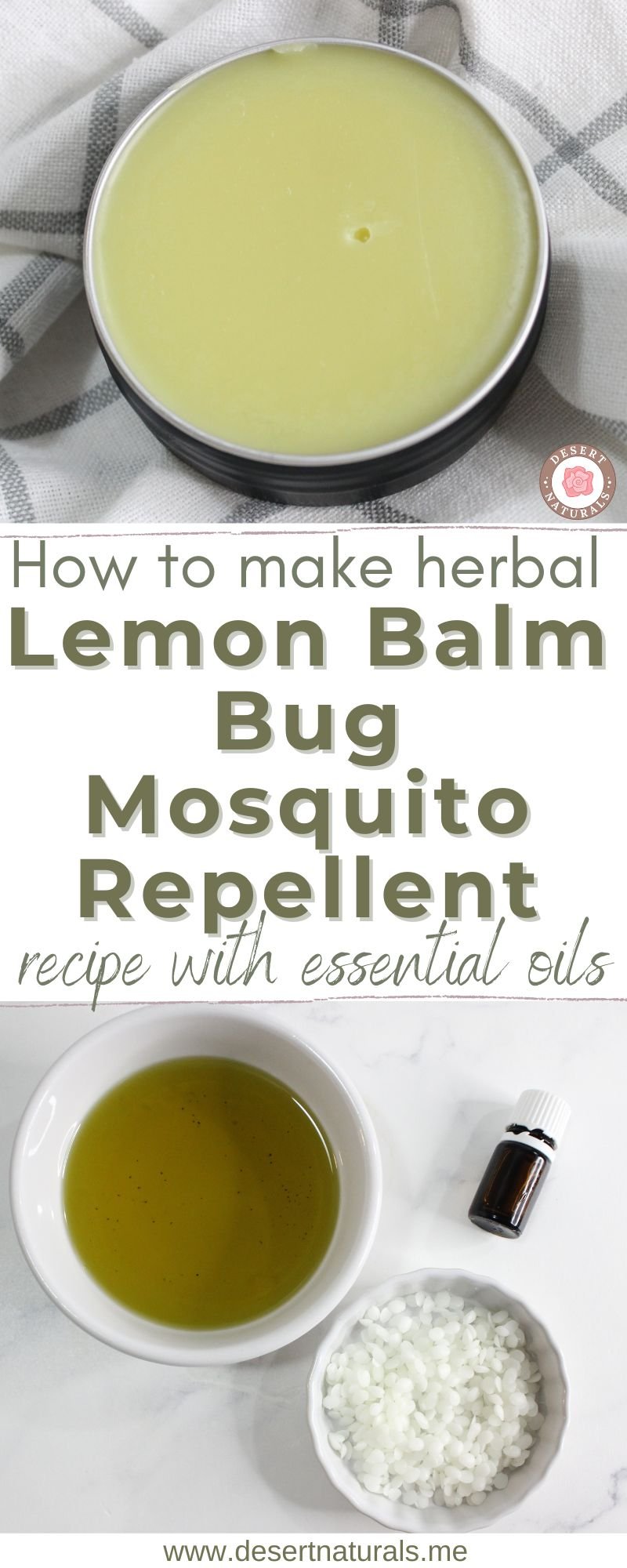 homemade herbal bug balm mosquito repellent.