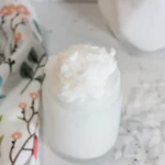 jar of homemade magnesium tallow lotion