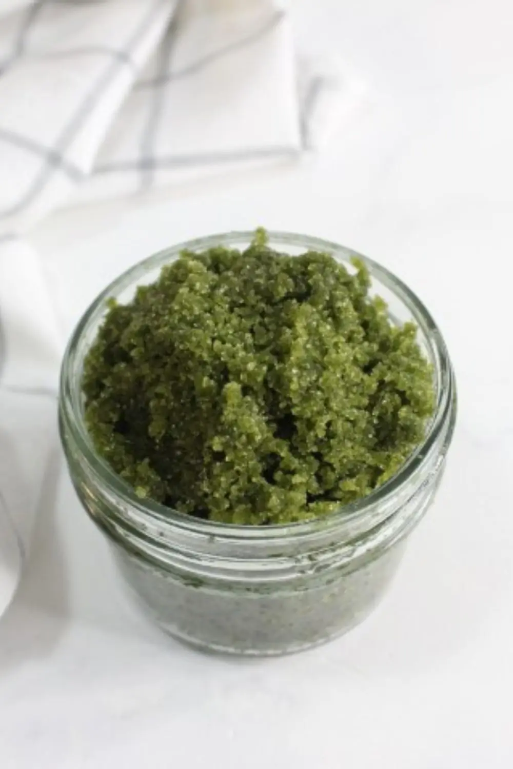 green tea matcha sugar scrub